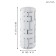 Bayman 1x60W table lamp E27, white 10.5x10.5x27 cm