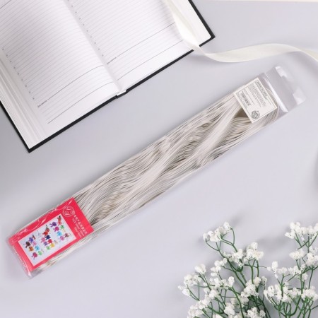 Bant-Shar No. 3 Three Gold Strips, White-3