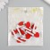 Decor for creativity wood "Bronger heart" Red set 12 pcs 1.5x2.5 cm