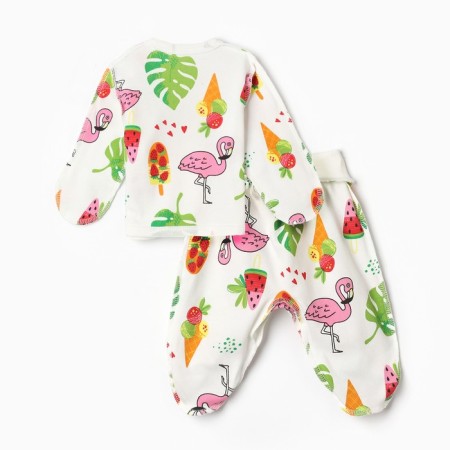 Kit for children (swing, slider), white color/flamingos, height 56 ​​cm-6