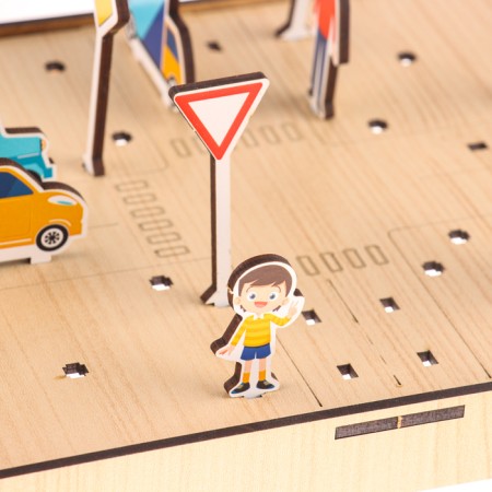 Puzzle "Road signs. We study traffic rules "-3
