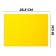 Overwhelming plate for the designer, small yellow color 25.5 x19 cm