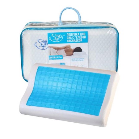 Gel pillow Memory Foam, size 60x40x14 cm-5