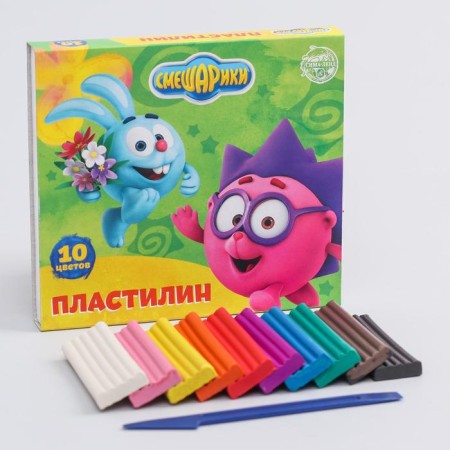 Plasticine Smeshariki, 10 colors, 150 g-4