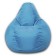 The hand-bag “pear” is positive, size l, diameter 80 cm, height 100 cm, oxford, blue color