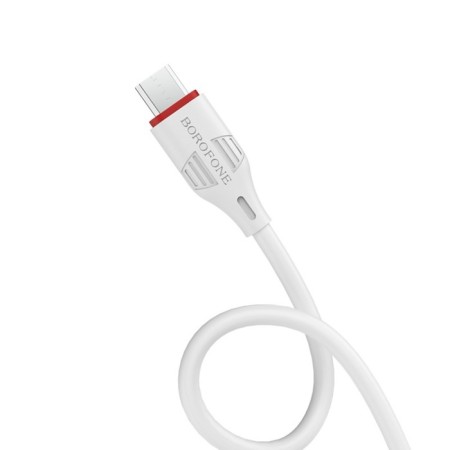 Cable Borofone BX17, Micro USB - USB, 2.4 A, 1 m, white-4