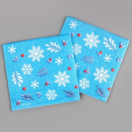 Paper napkins “Happy New Year”, single -layer, 24 × 24 cm, New Year's set 20 pcs.-1