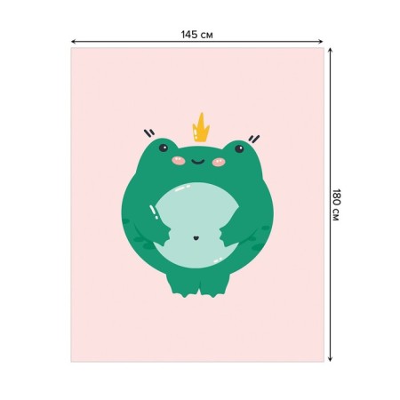 The tablecloth “Satisfied frog”, rectangular, oxford, size 145x180 cm-1