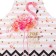 Apron Ethel "Pink Flamingo" 60x65 cm, 100% cotton, sarzha 190 g/m2