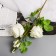Artificial flowers "Rosa Solmus" d-7.5 cm 64 cm, white