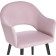 Stol on a metal frame Apr Metal/velor, black/pink 57x57x81 cm