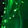 Garland "fringe" 3 × 0.6 m, IP44, UMS, white thread, 160 LED, green glow, white flicker, 220 V