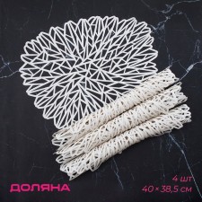 Serving napkins on the table 