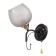 Sconces "acapouco" 1x60W E27 brown, gold 24x13x26.5cm