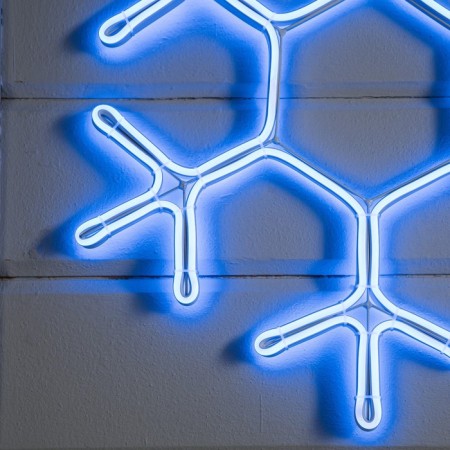 Neon figure "Snowflake", 50 cm, 480 LED, 220 V, glow of blue-2