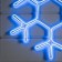 Neon figure "Snowflake", 50 cm, 480 LED, 220 V, glow of blue
