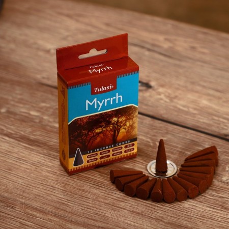 Incense "tulasi" 15 aromacons of Mirra