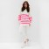 Female jumper Minaku: Casual Collection Ecrury/Fuchsia color, size 46