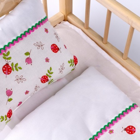 Puppet bed “God's cows”, x/b: sheet, blanket 46 × 36 cm, pillow 23 × 19 cm-5