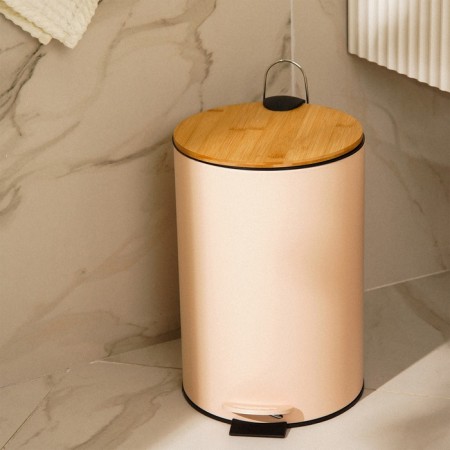 Garbage bucket SL Home, 12 l, 25 × 31 × 38 cm, beige color-1