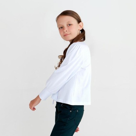 School blouse for a girl, white color, height 146 cm-1