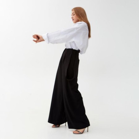 Women's pants Minaku: Casual Collection Black Black, Rr. 48-2