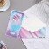 Money envelope "Congratulations!" sweets, blue tone, purple then, 16.8x8.3 cm