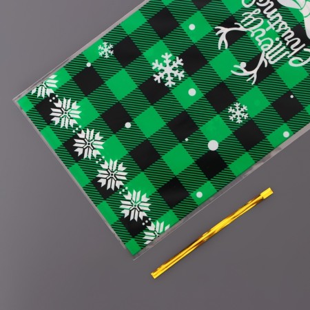 Gift package, "green cell" 13x27 cm-11