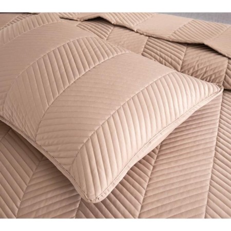 A set with a bedspread "Adonis", size 230x250 cm, 50x70 cm - 2 pcs, the color of the cappuccino-5