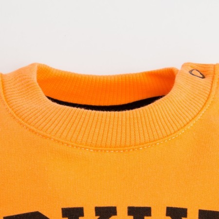 Set: jumper and pants crumb I "NY", height 80-86 cm, orange color/black-3