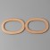 Handles for bags are wooden, d = 13 × 7.5 / 17 × 11.5 cm, 2 pcs, beige color