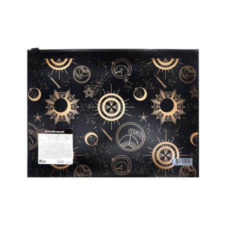 The convert folder on ZIP-Molniya B5 (288 x 198 mm), 180 μm, Erichkrause Magic Sky, opaque, embossing, black-1