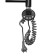 Domoterm electric heated towel rail "Calipso" P10, 500x800 mm, right, black matte