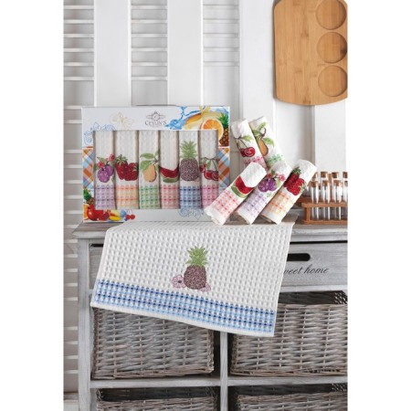 A set of wuffed napkins Diva Afrodita Ceylin "Fruits", size 50x70 cm, 6 pcs-2