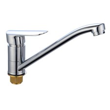BouOU B8274-14 kitchen mixer, pour 215 mm, single-leaf, 35 mm cartridge, brass, chrome 102856