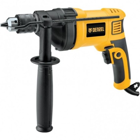 Shock drill Denzel ID-850, 850 W, 0-3000 rpm, 48000 beats/min, cartridge 13 mm