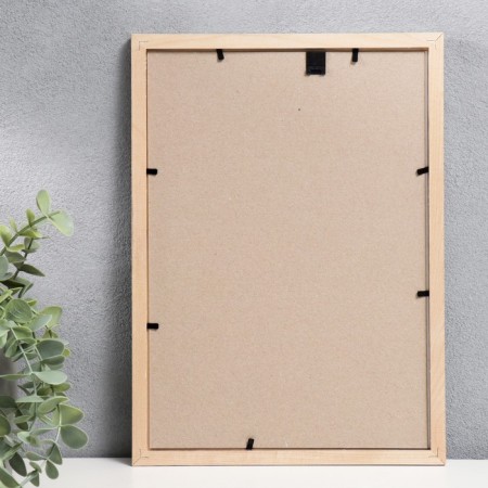 Photo frame pine c19 silver 21x30 cm (plastic screen)-2