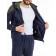Sports costume men's ise, size 54, dark blue color, khaki