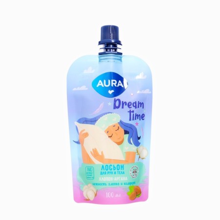 AURA gift set: Body scrub, 100ml + hand and body lotion, 100 ml-1