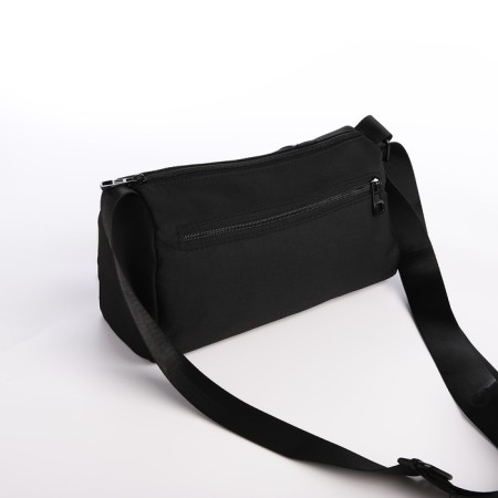 Youth bag with zipper, black color-3
