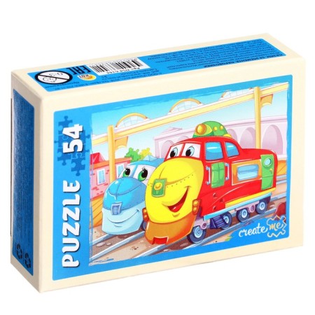 Puzzle "train", 54 elements, mix-4