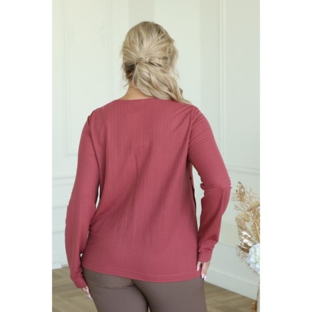 Female blouse, size 52, burgundy color-11