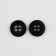 Button 4 punctures, d = 15 mm, black color