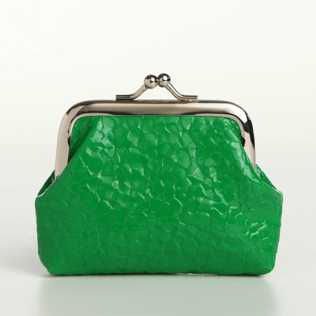 Women's wallet on the farmar, green color-1