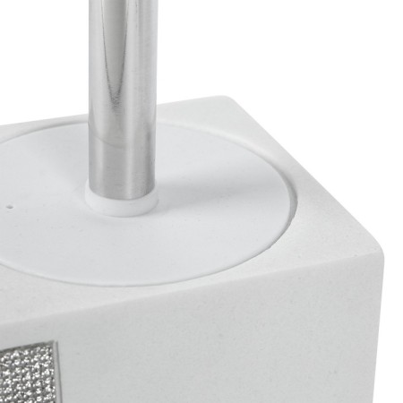 Axentia Lindos toilet from white polyresis, 9.2x9.2 height 38.5 cm-3