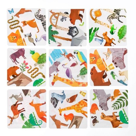A board game to reaction and attention "Dubbl in a square. Zoo ", 55 cards, 7+-2