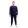 Male thermal underwear, cotton with the basis, size 50, dark blue color