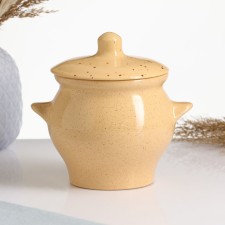 Ceramic pot for baking No. 6, 0.65l / 12x12cm, Karakum
