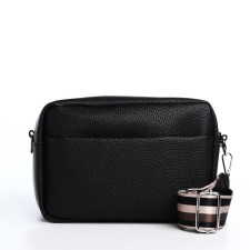 Bag Cross-Bodi with a zipper, black color