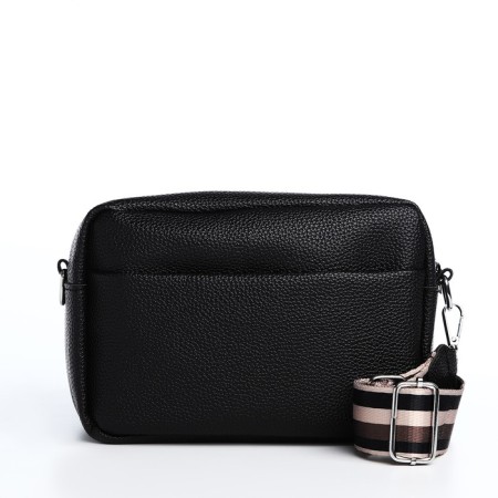 Bag Cross-Bodi with a zipper, black color